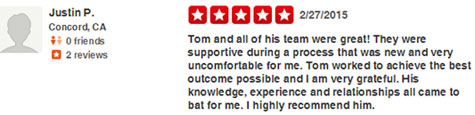 concord personal injury lawyer Yelp review